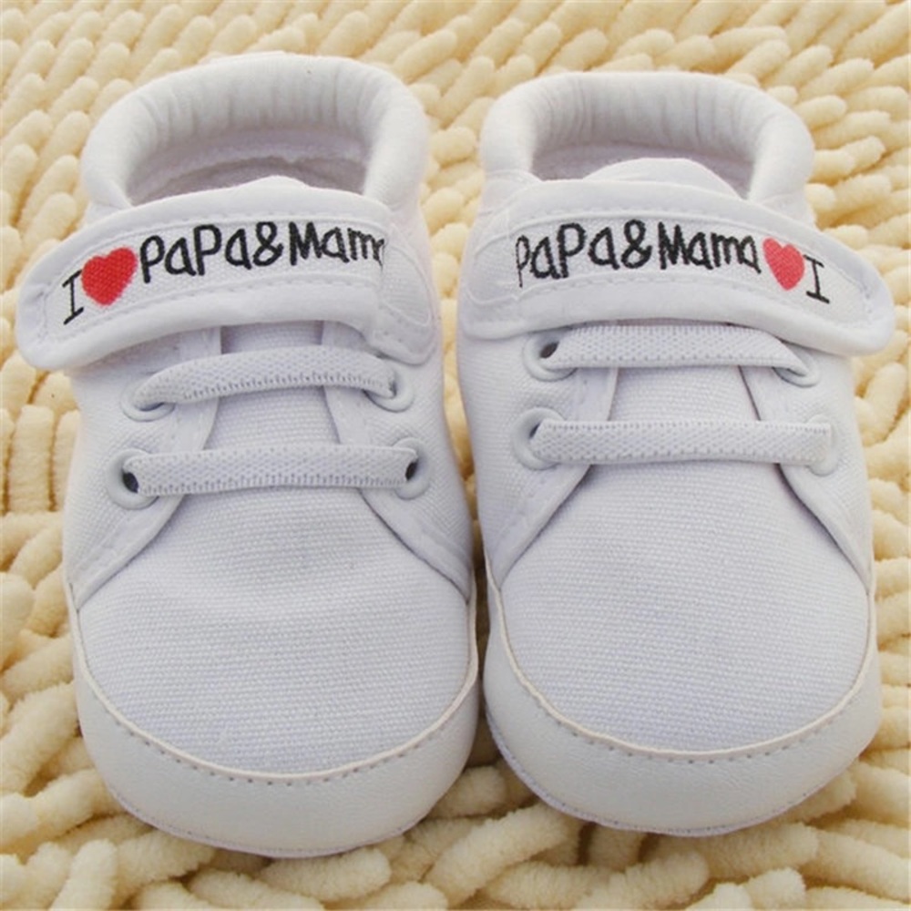Infant Baby Soft Sole Shoes - White